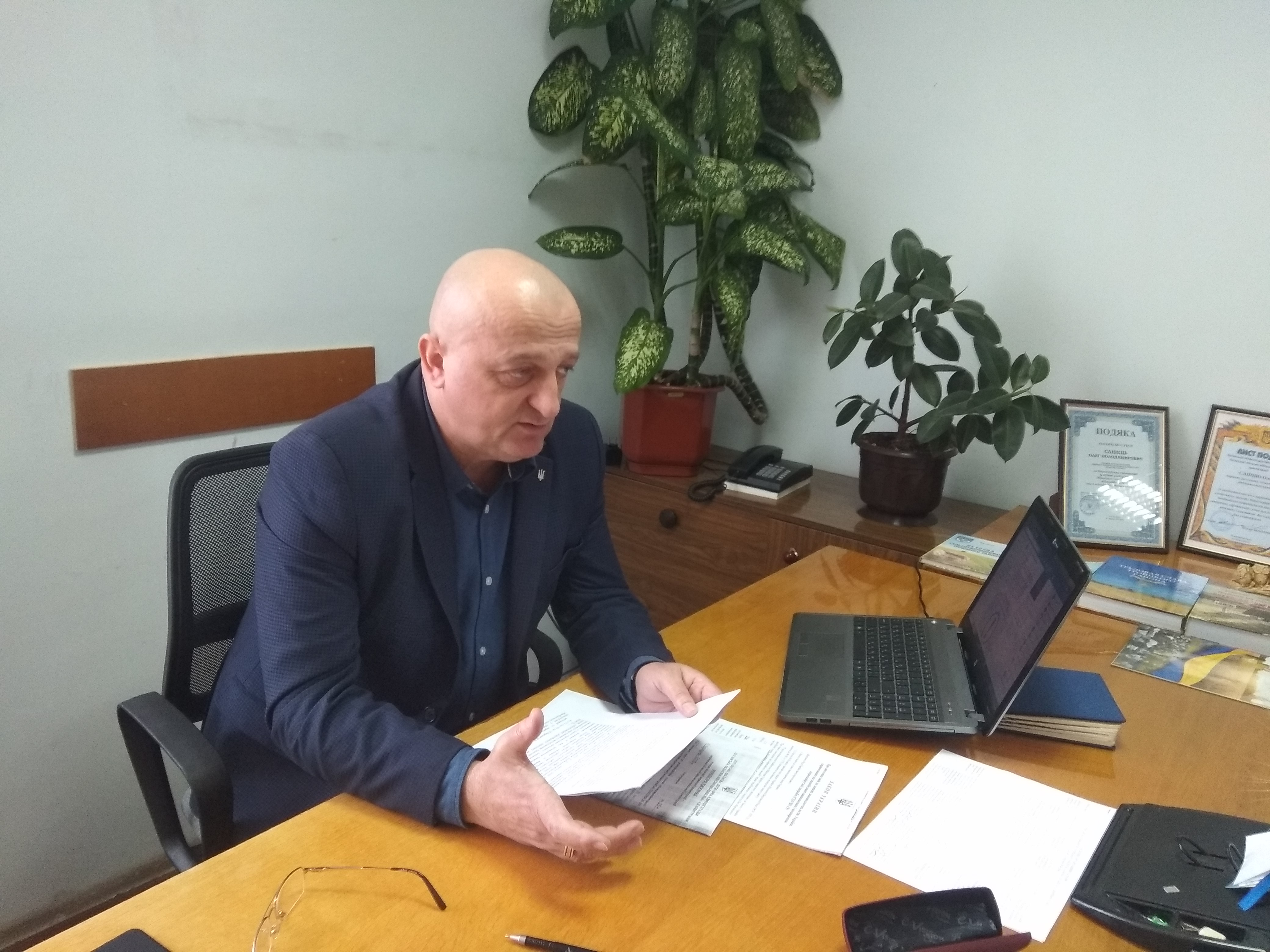 В. о. голови Троїцької райдержадміністрації Олег Сліпець провів зустріч з фізичними особами - підприємцями