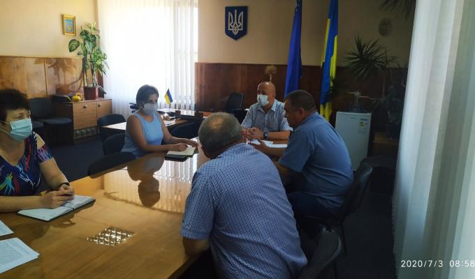 Питання обстеження виборчих дільниць розглянуто на робочій нараді