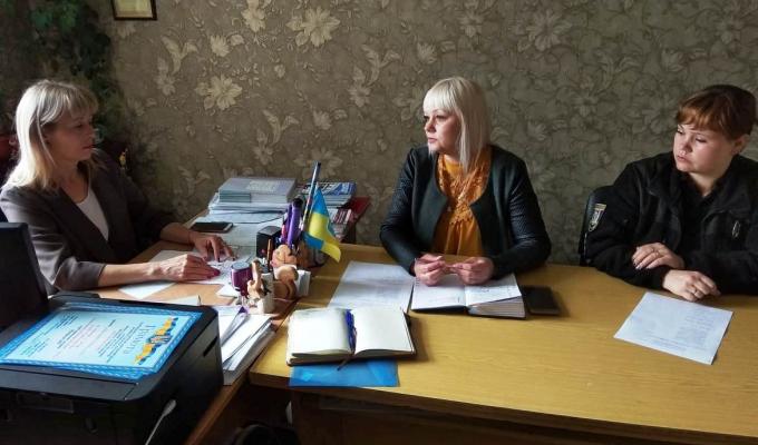 Робоча зустріч начальника служби у справах дітей з керівництвом навчального закладу