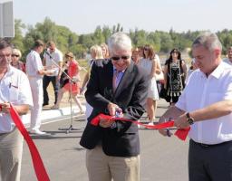 Урочисте відкриття відремонтованого автомобільного шляхопроводу