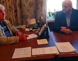 Голова райдержадміністрації Олег Сліпець провів зустріч з керівником філії «Троїцький райавтодор»