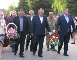 Відбувся мітинг з нагоди відзначення Дня пам'яті та примирення  і 72-ї річниці Перемоги над нацизмом у Другій світової війни